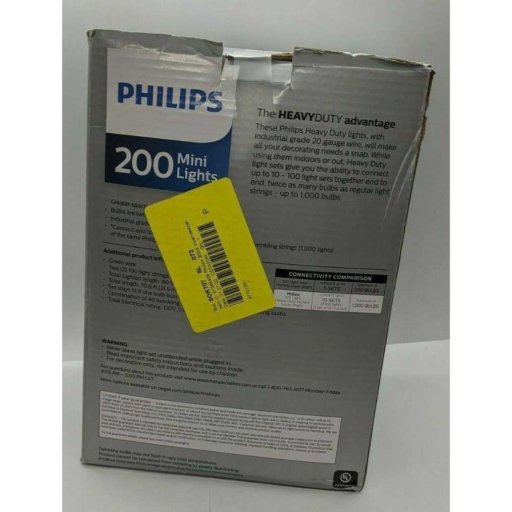 Philips 100ct Incandescent Smooth Heavy Duty Mini Christmas String Lights - Image 2