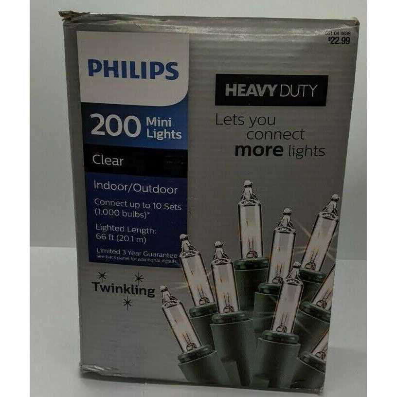 Philips 100ct Incandescent Smooth Heavy Duty Mini Christmas String Lights - Image 5