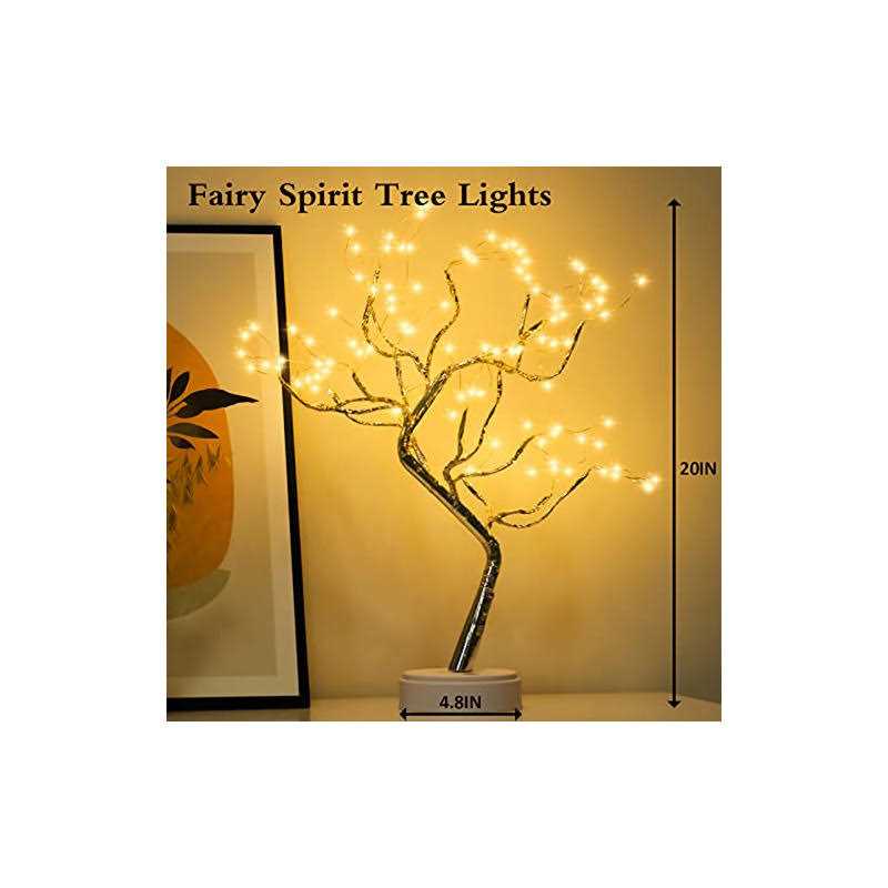 108 LED Sparkly Fairy Spirit Tree Lamp Remote Control DIY Artificial Tree Lamp - Image 5