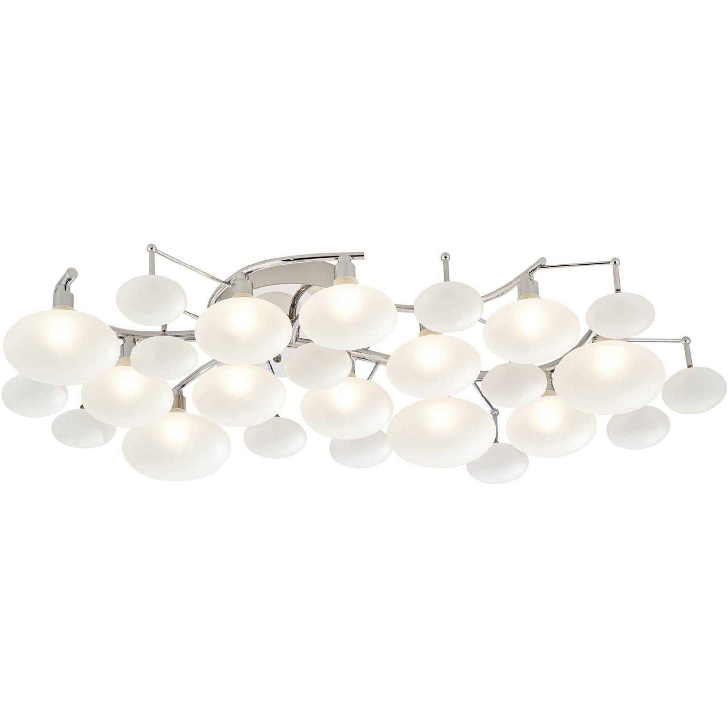 Possini Euro Design Lilypad Modern Ceiling Light Semi Flush-Mount Fixture Wide - Image 4