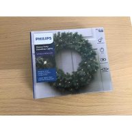 Philips Heavy Duty 50ct Battery Operated LED Dewdrop String Lights Green Wire