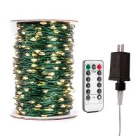 RESNICE Long Fairy Lights Plug in Waterproof Outside String Lights with Remote LEDs