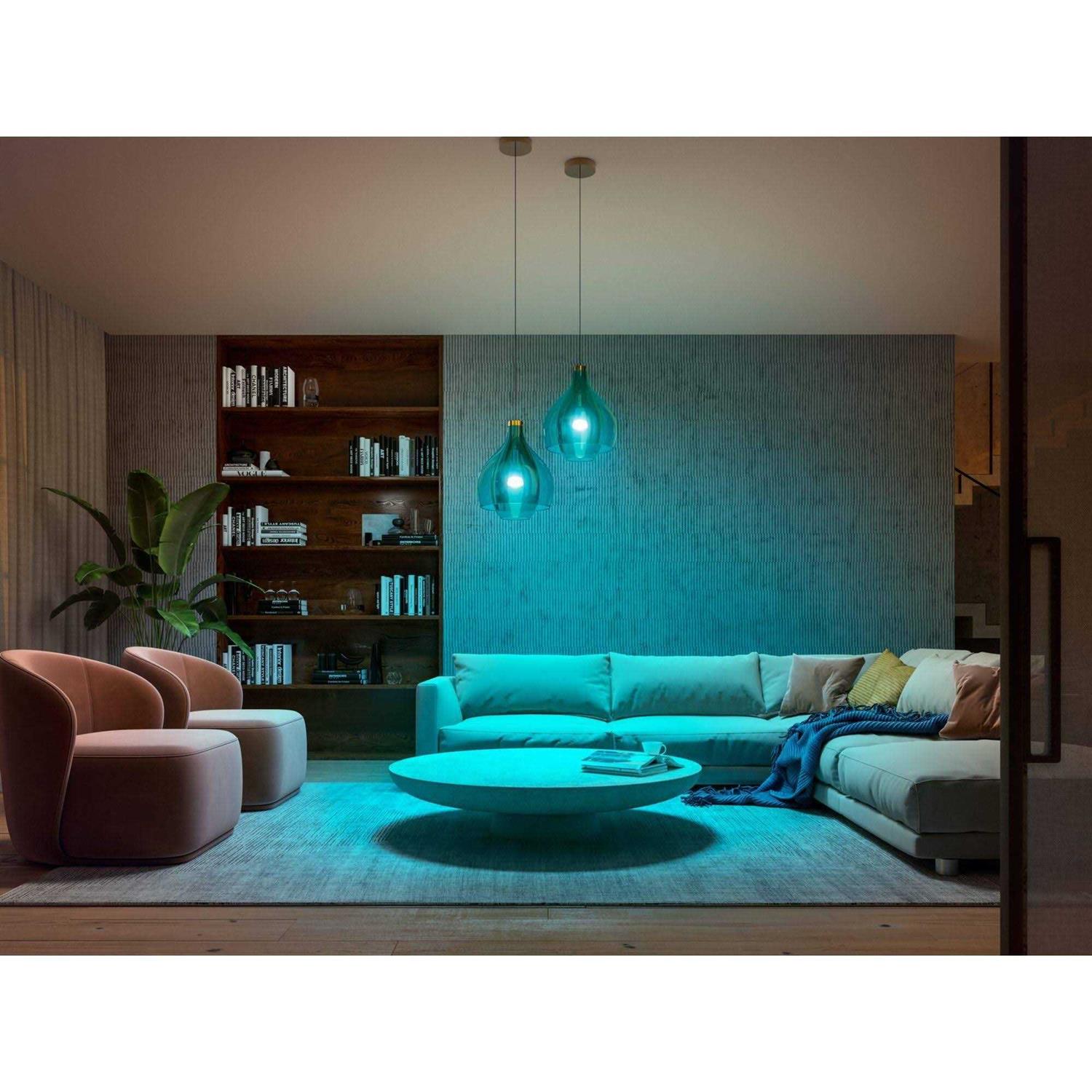 Philips Hue White and Color Ambiance A19 Bluetooth 75W Smart LED Bulb - Image 2