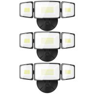 Onforu 55W Flood Outdoor 5500LM Security 3 Adjustable Heads