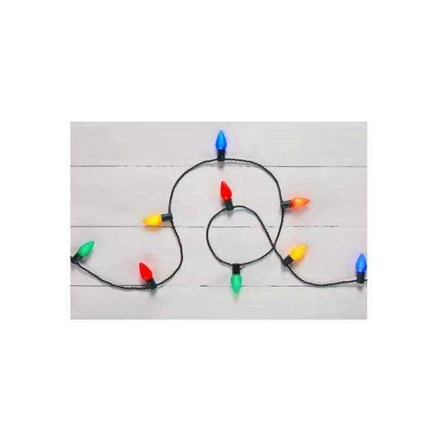 100-Lights Multi-Faceted C6 LED Steady Lit Lights Home Accents Holiday - Image 2