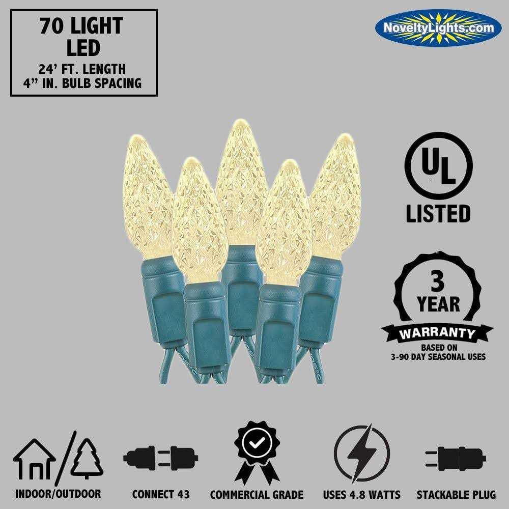 Novelty Lights 70 Light C6 LED Christmas Mini Light Set - Image 2