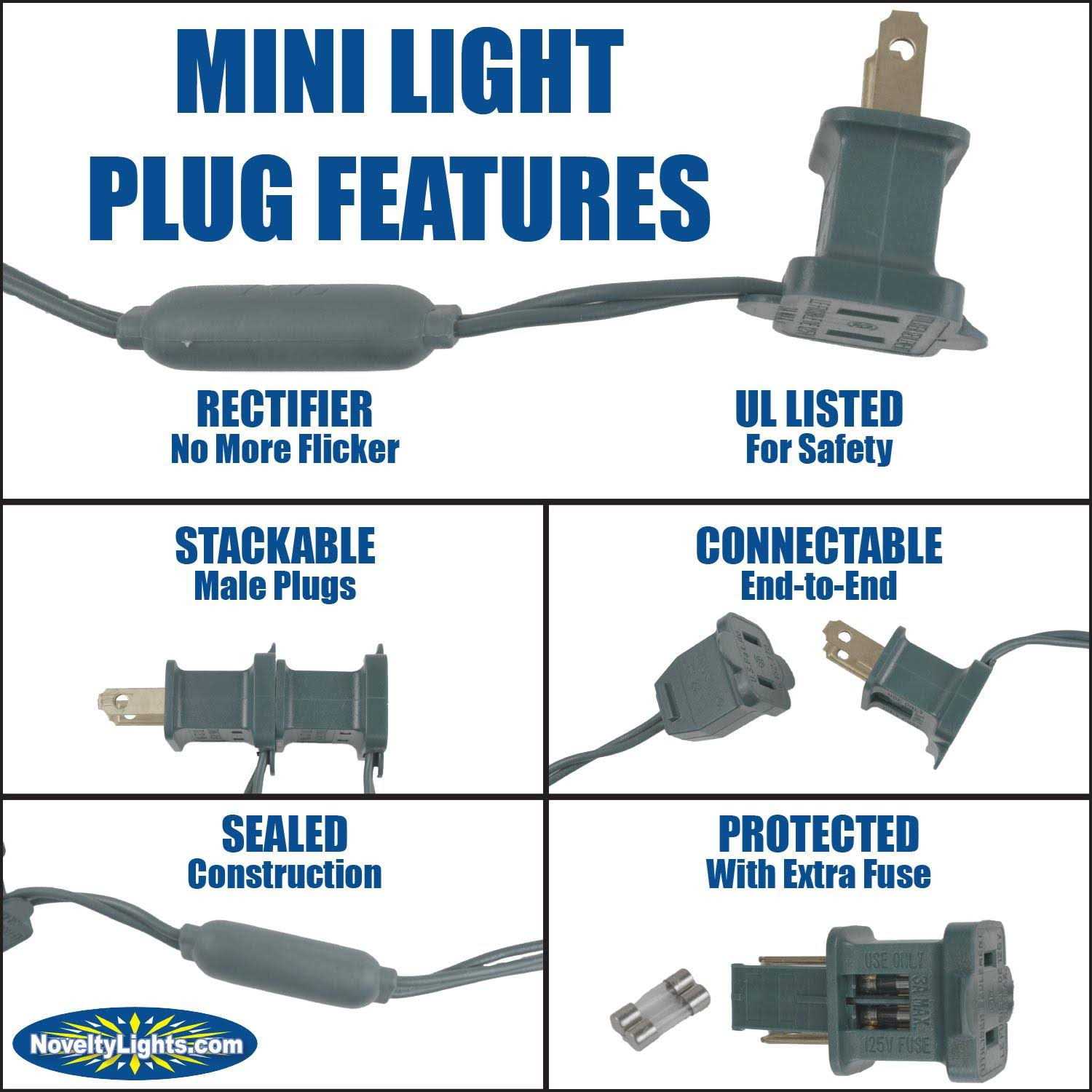 Novelty Lights 70 Light C6 LED Christmas Mini Light Set - Image 4