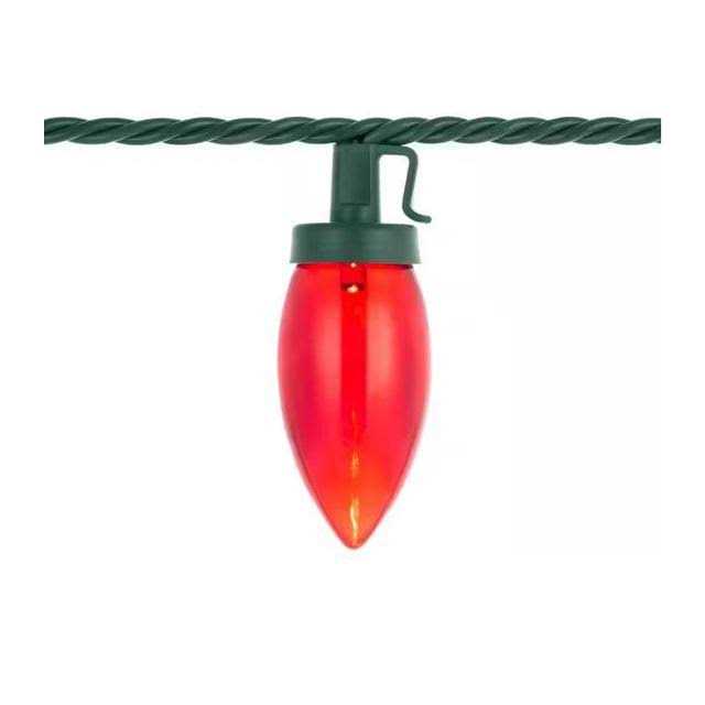 100L Red/Green Christmas C9 LED String Holiday Lights Home Accents - Image 4