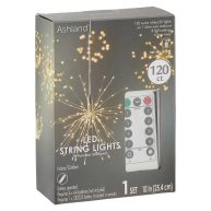 120ct. Warm White LED String Lights Starburst by Ashland