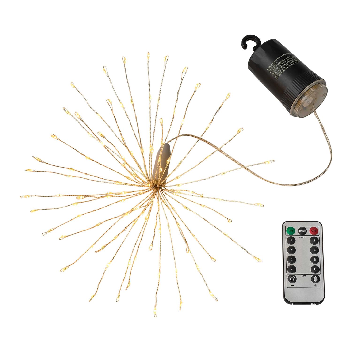 120ct. Warm White LED String Lights Starburst by Ashland - Image 3