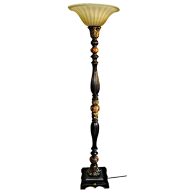 Portfolio Barada 72-in Bronze with Gold Highlights Torchiere Floor Lamp