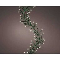 16 FT Cluster Christmas Lights Extension Set Warm White With 1 String Of 500 LED Lights