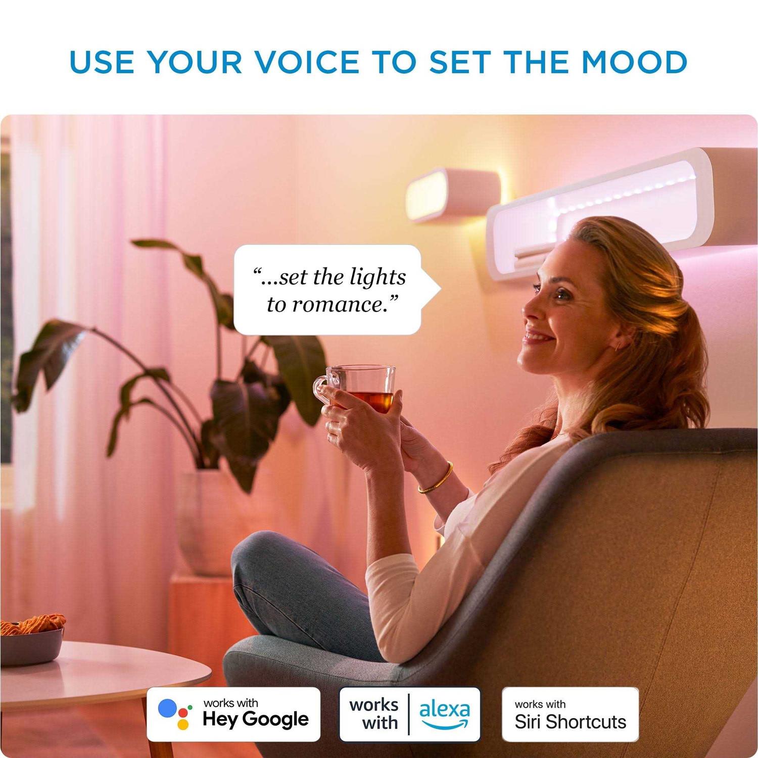 Philips Smart Wi-Fi Connected LED 40-Watt B12 Candle Light Bulb - Image 3