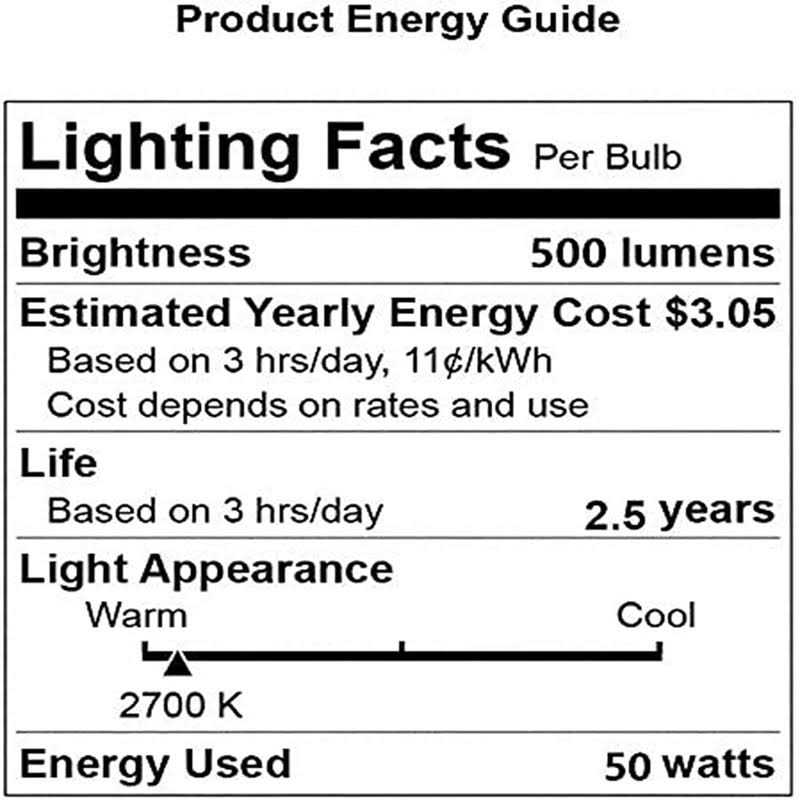 PaeorRorL GU10 Halogen Light Bulbs,6 Pack 50W Dimmable MR16 GU10 Light Bulbs with Glass Cover,gu10+c 120v Bulbs for Track&Recessed Lighting,2700K - Image 2