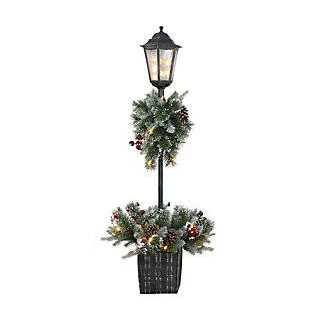 Puleo International 4 ft. Multi Pre-Lit Christmas Lamp Post - Image 2