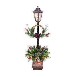 Puleo International 4 ft. Multi Pre-Lit Christmas Lamp Post - Image 3