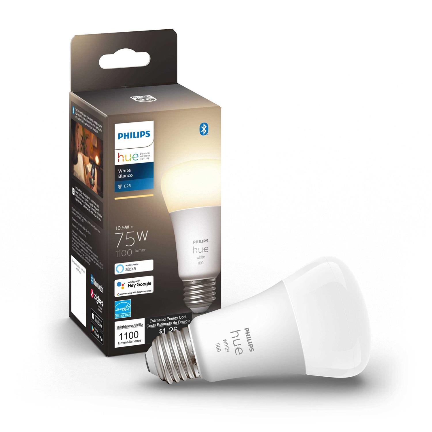 Philips Hue A19 75W Smart LED Bulb White - Image 5