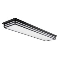 Allen + Roth Pheobe 48-in Black Flush Mount Light MXL1090-LED57K9027