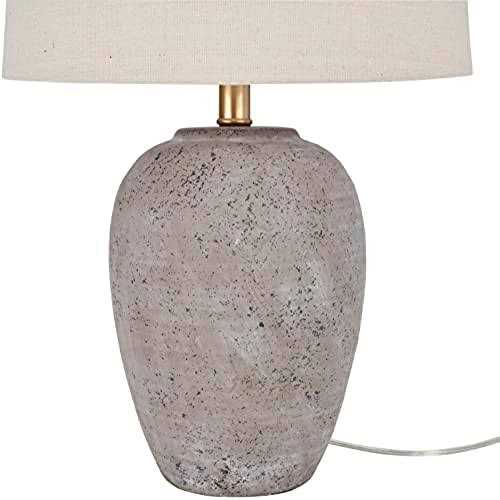 Nourison 23 Ceramic Pot Table Lamp for Bedroom - Image 2