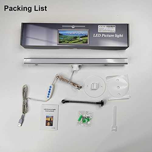 acnctop Picture Light Art Wall Sconces Dimmable 3200k-6500k 10 Watt usb Power Supply led Display Lights for Picture Frame Artworking Portrait - Image 4