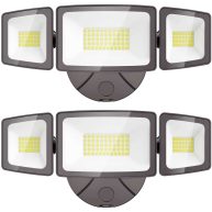 Olafus 55W Exterior Flood Lights Fixture Outdoor 2 Pack LED Security Lights 5500LM