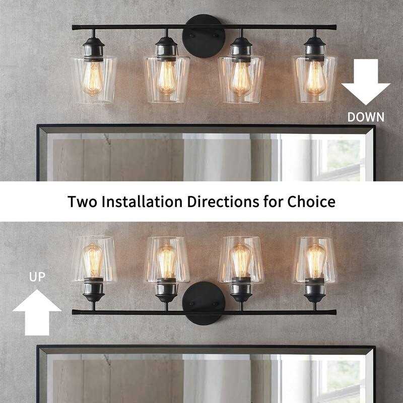 4 Light Dimmable Vanity Light KAWOTI - Image 2