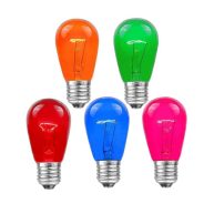 Novelty Lights 25 Pack S14 Outdoor Patio Edison Replacement Bulbs