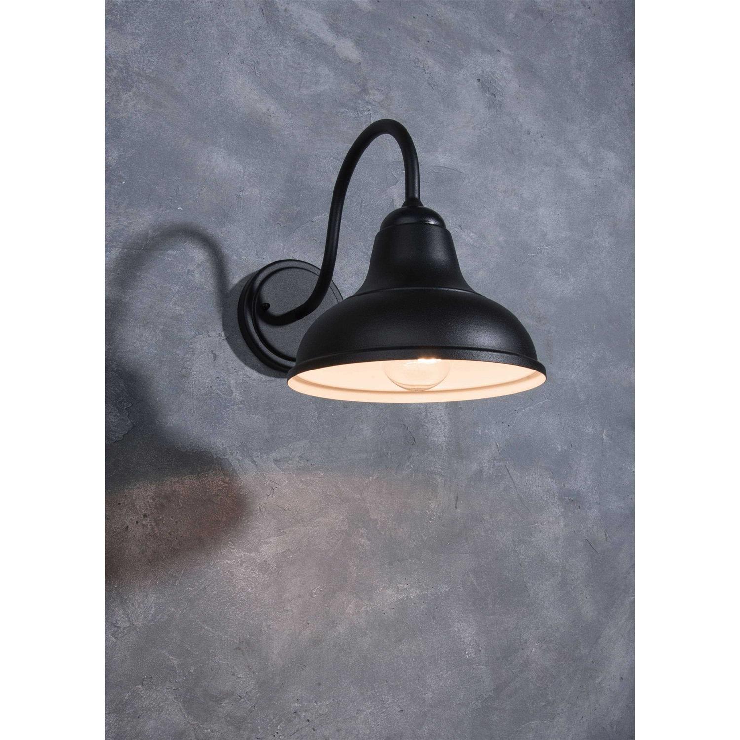 Project Source 9.44 Black Dark Sky Medium Base Outdoor Wall Barn Light 5290801012