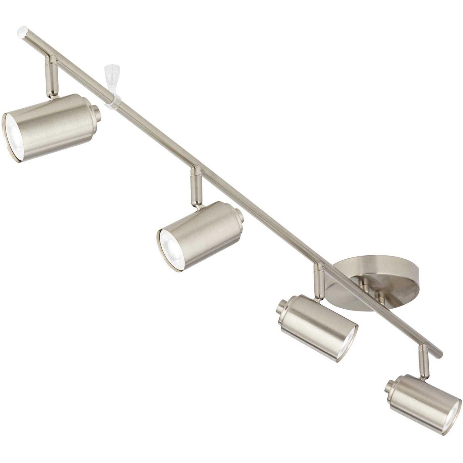 Pro Track Vester 4-Head LED Ceiling Track Light Fixture Kit GU10 Spot Light - Image 3