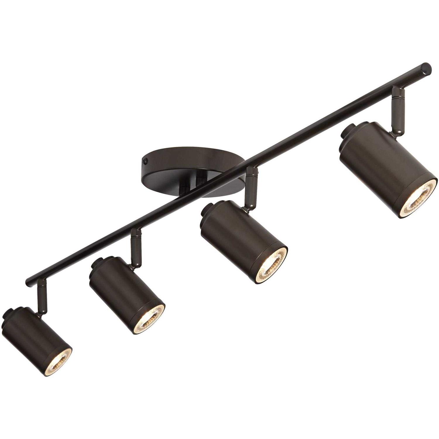 Pro Track Vester 4-Head LED Ceiling Track Light Fixture Kit GU10 Spot Light - Image 3