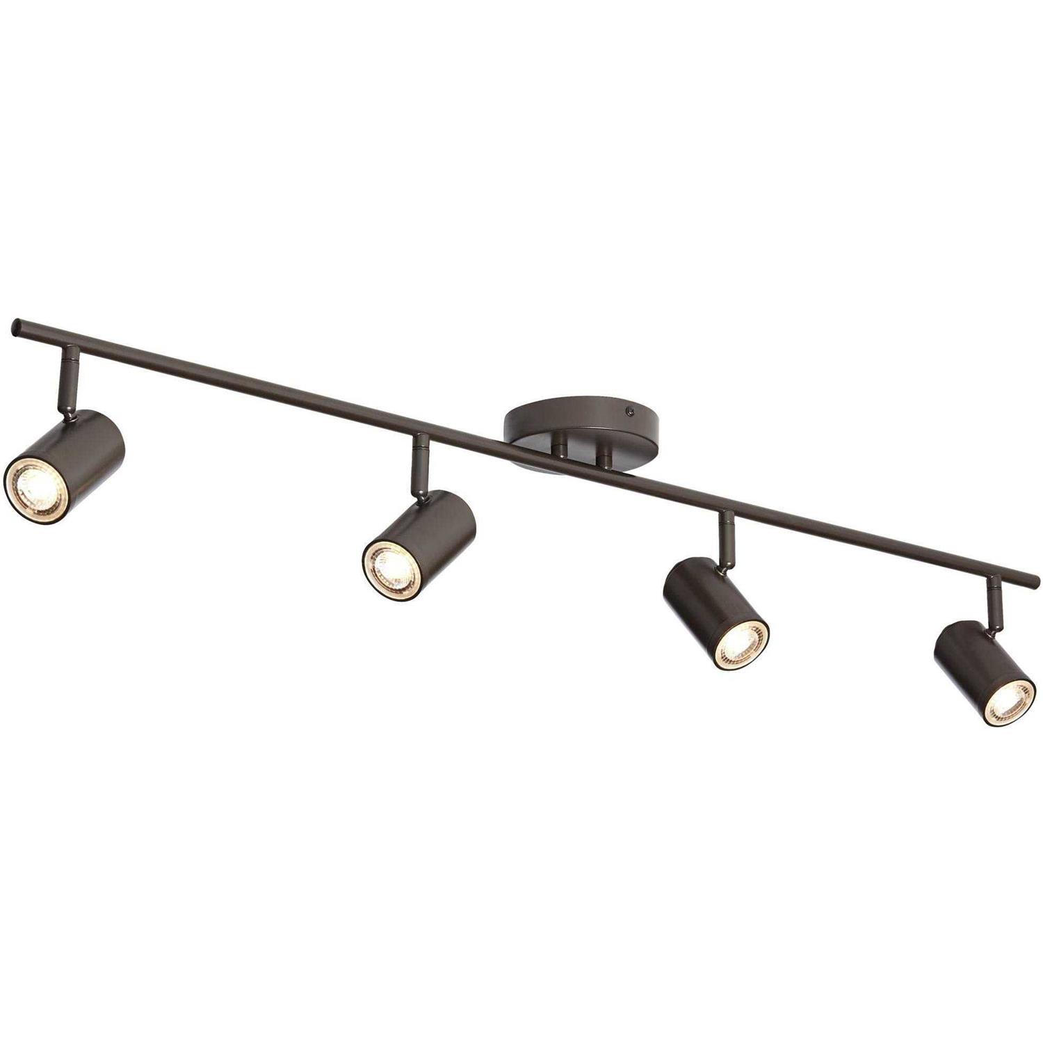 Pro Track Vester 4-Head LED Ceiling Track Light Fixture Kit GU10 Spot Light - Image 5