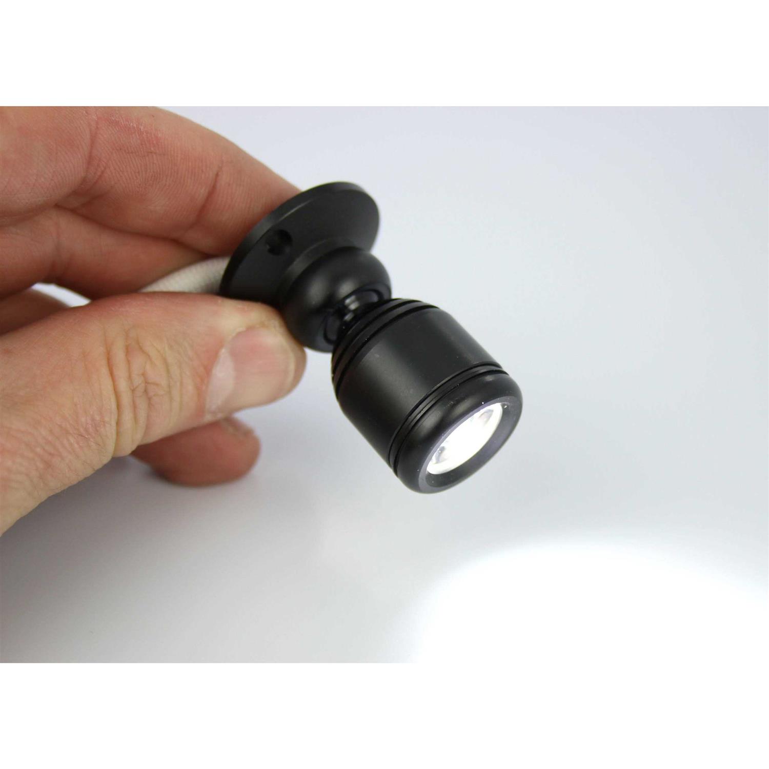PilotLights Micro Pivoting LED Spotlight 1 Watt High Power LED Lamp
