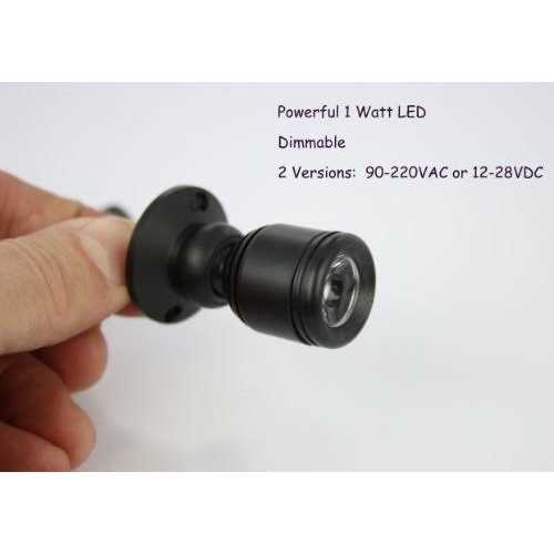 PilotLights Micro Pivoting LED Spotlight 1 Watt High Power LED Lamp - Image 5
