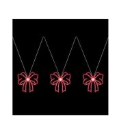 10 in. Hi-Vibrant Twinkling LED Holiday Bows Home Accents Holiday