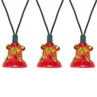 Northlight 40-Count Red Bells with Musical Christmas Light Set