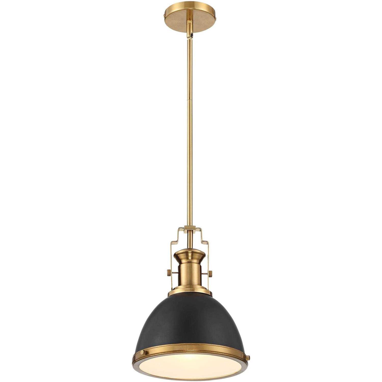 Possini Euro Design Black Burnished Brass Mini Pendant Light 9 3/4 Wide Modern Bowl Fixture for Kitchen Island Dining Room - Image 2