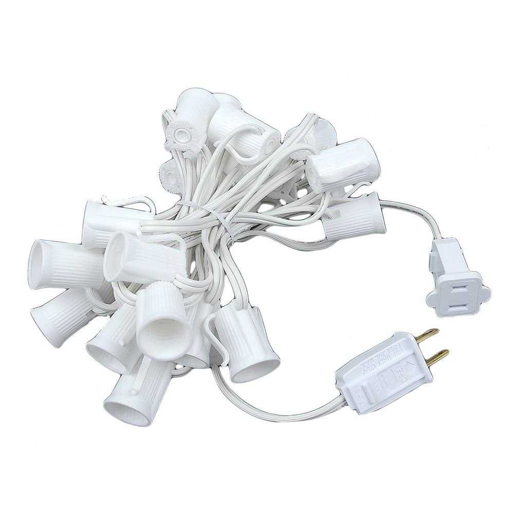 Novelty Lights 12.5 Foot String Light Set Indoor/Outdoor Stringer Set for Christmas