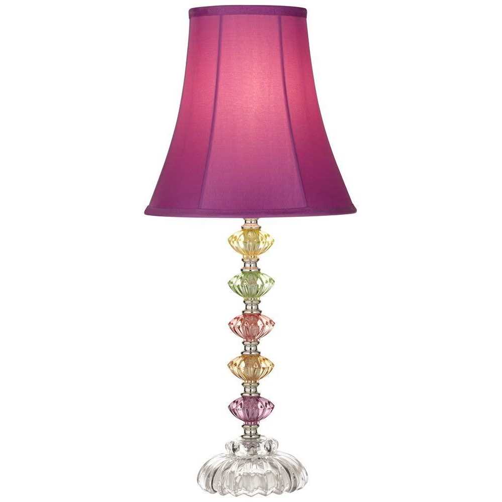 Regency Hill Bohemian Stacked Glass Table Lamp