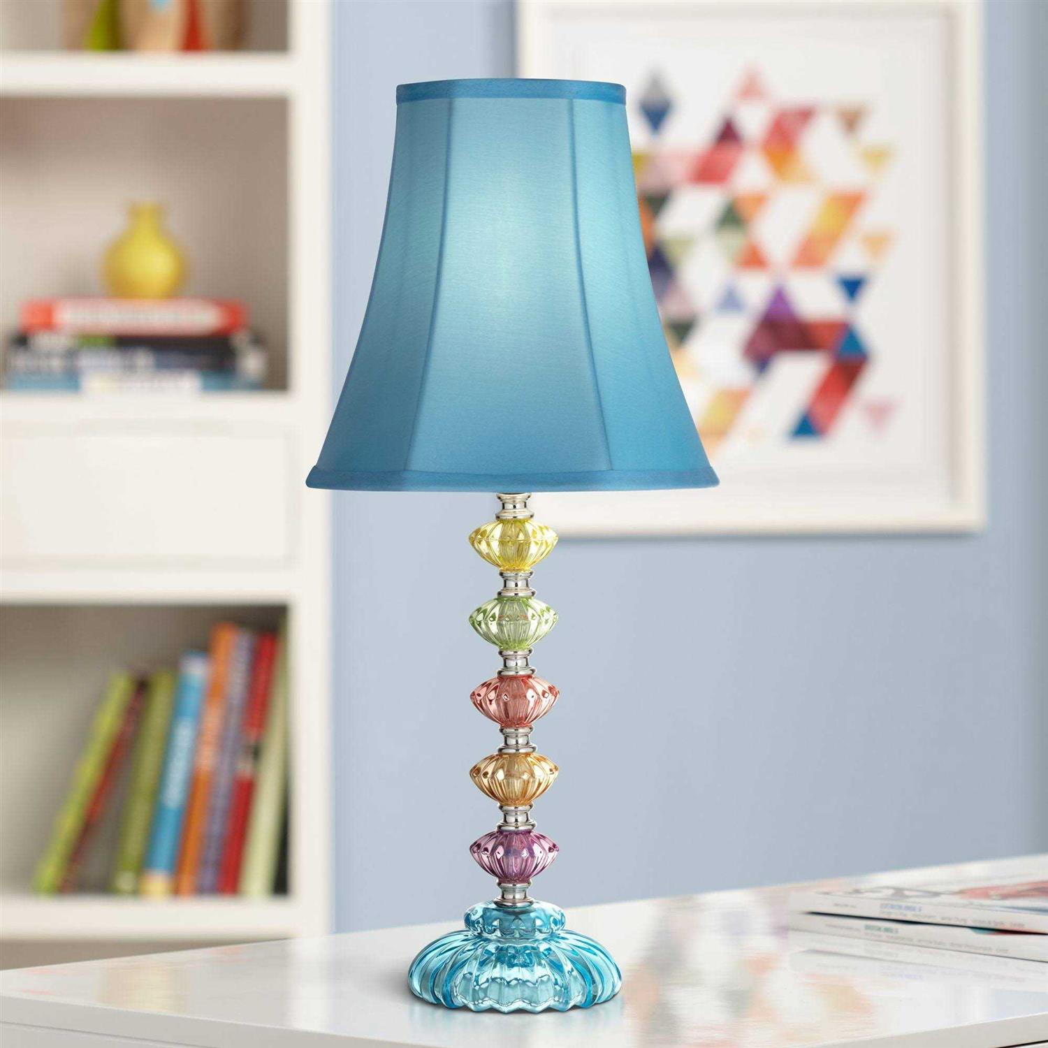 Regency Hill Bohemian Stacked Glass Table Lamp - Image 2