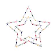 Northlight 16 Multi-Color Lighted Star Christmas Window Silhouette Decoration