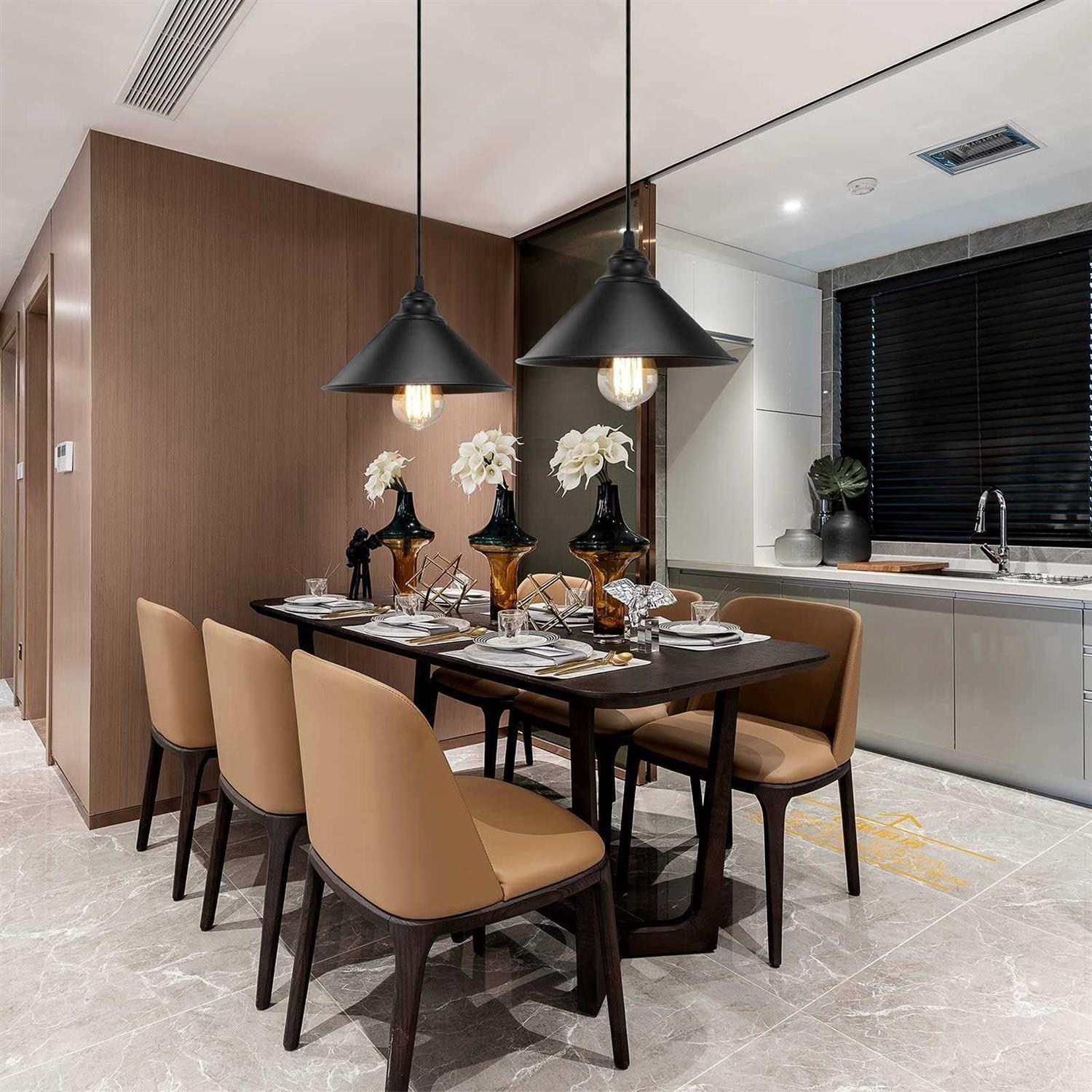 Plug in Pendant Light Industrial Hanging Light with Plug in Cord On/Off Switch - Image 4