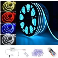 100ft Waterproof LED Neon Rope Light Multi-Color with Remote