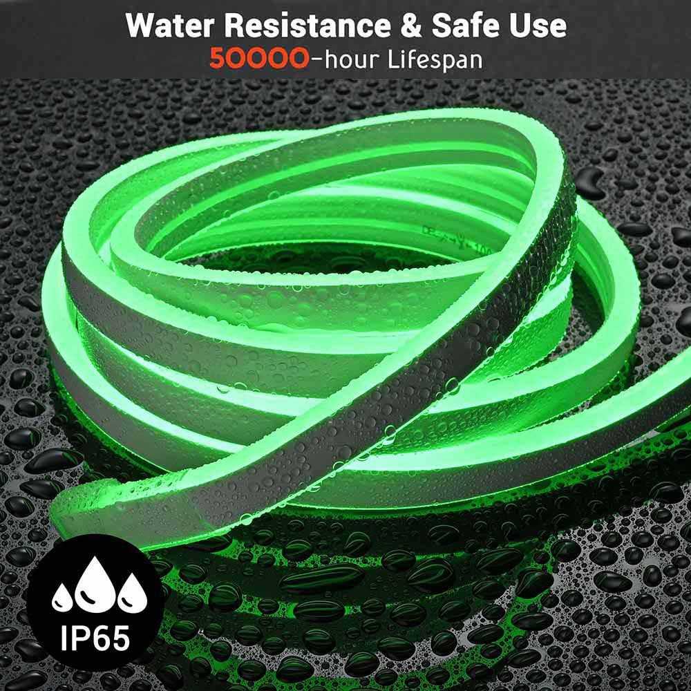 100ft Waterproof LED Neon Rope Light Multi-Color with Remote - Image 2
