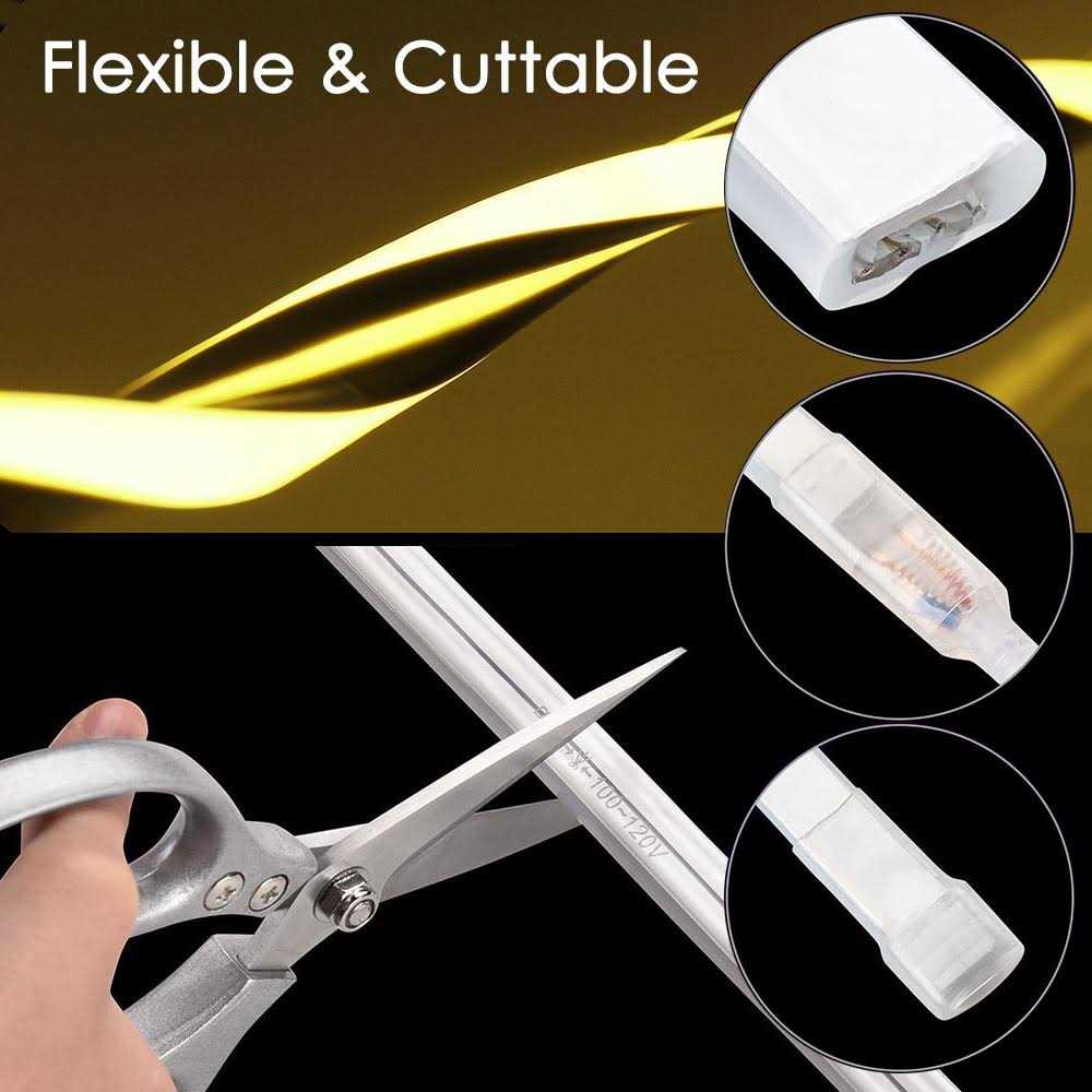 100ft Waterproof LED Neon Rope Light Multi-Color with Remote - Image 3