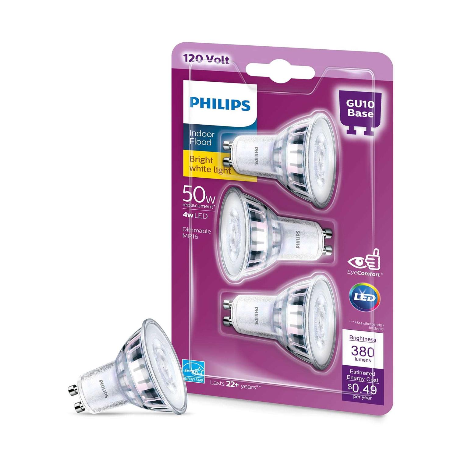 Phillips LED 35-Watt GU10 Indoor Flood Light Bulb