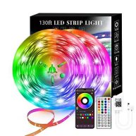 130Ft Led Strip Lights Music Strip Lights RGB Color Changing,APP Control Strip Lights for Bedroom