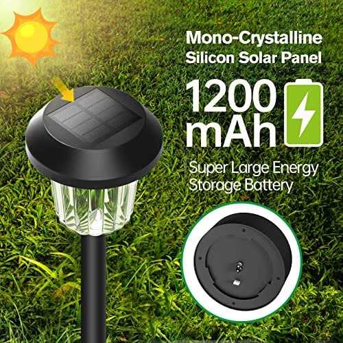 Aisutha Solar Pathway Lights Color Changing & Warm White Solar Lights Outdoor Waterproof - Image 3