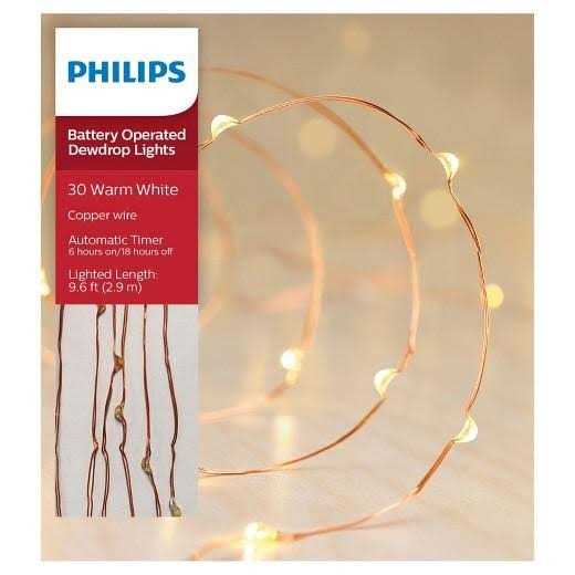 Philips Battery Operated Dewdrop Lights Warm