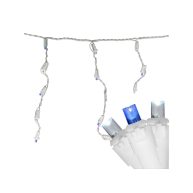 Northlight 100 Blue and Pure White LED Wide Angle Icicle Christmas Lights