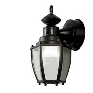 Portfolio 11.75-in H Black Motion Activated Outdoor Wall Light JEL1691A BK